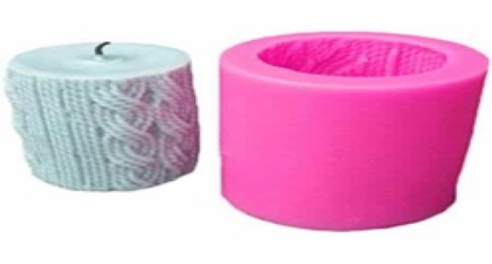 قالب شمعة ضفيرة