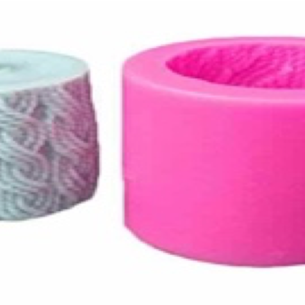 قالب شمعة ضفيرة