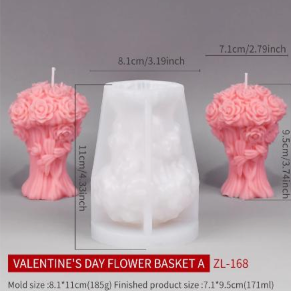 قالب بوكيه وردة ٢