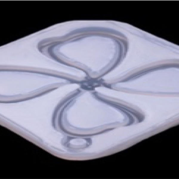 قالب حلق وردة