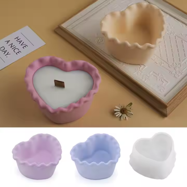 قالب علبة شكل قلب