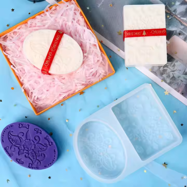 قالب صابون قطعتين