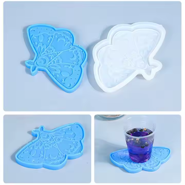 قالب كوستر فراشة