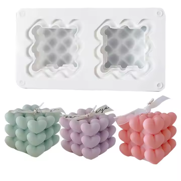 قالب شموع بابلز قلوب