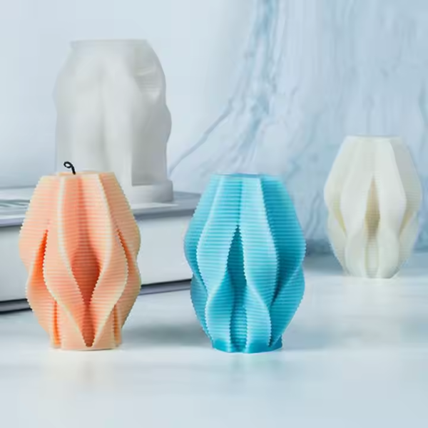 قالب شمعة مضلعة