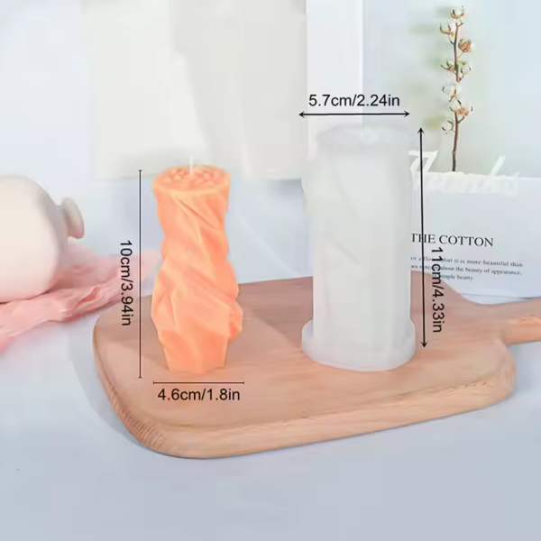 قالب شمعة مضلعة