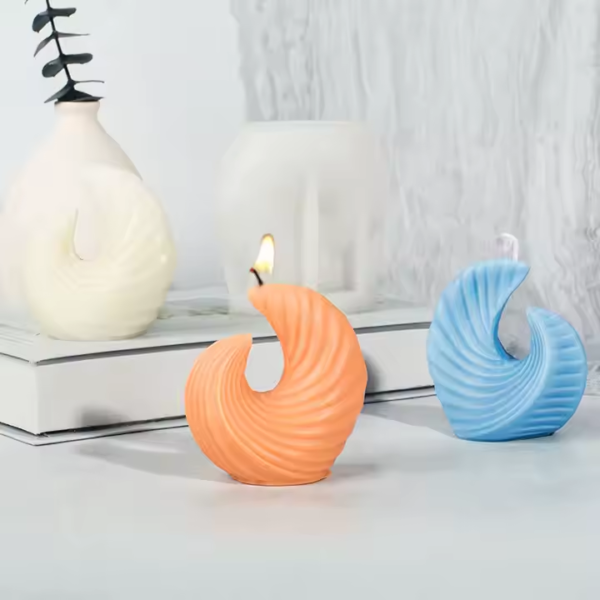 قالب شمعة موجة