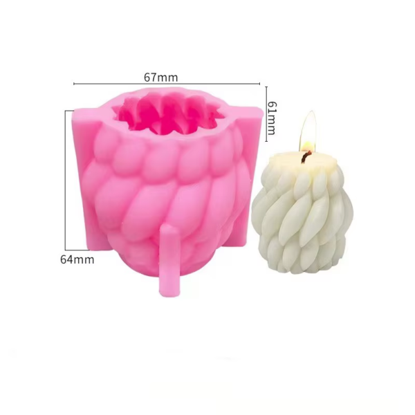 قالب شمعة قطرات مطر