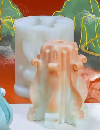 قالب شمعة عامود مصباح كرمة