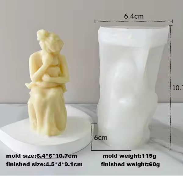 قالب شمعة حضن الام